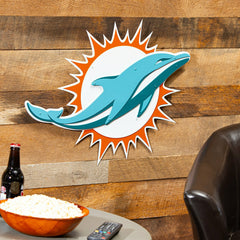 Miami Dolphins Premier Metal Wall Art