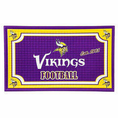 Indoor/Outdoor NFL Team Pride Embossed Doormat, Minnesota Vikings