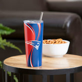 Stainless Steel Tumbler, 20oz, New England Patriots