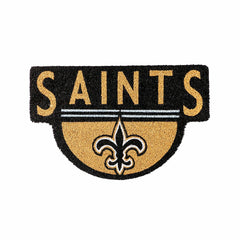 NFL Shaped Coir Door Mat, Saints