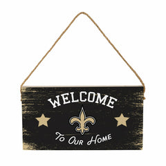 New Orleans Saints Wood Wall Sign, 6x11