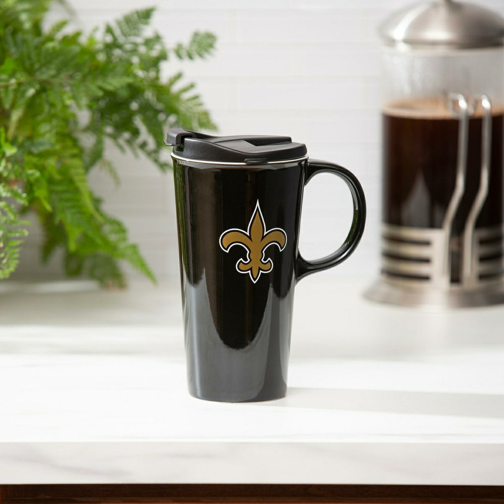 New Orleans Saints, 17oz Boxed Travel Latte