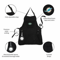 Grill Apron, Black, New York Jets