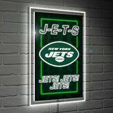 New York Jets NFL Football Rectangle Neolite LED Decor