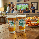 New York Jets 16oz Glass pint, Set of 2