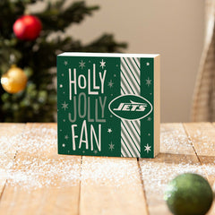 New York Jets Block, Holiday, 6x6