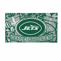 New York Jets Holiday PVC Mat, 28"x16"
