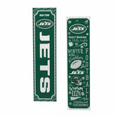 New York Jets Winter Seasonal Double Sided Large Leaner, 46"