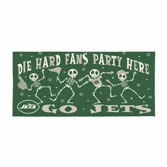 New York Jets Flocked Coir Halloween Sassafras Switch Mat, 22"x10"