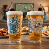 Philadelphia Eagles 16oz Glass pint, Set of 2