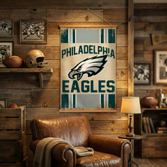 Philadelphia Eagles, Canvas Wall Tapestry, Medium, 36x24