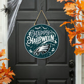 Philadelphia Eagles Halloween Round Door Décor with Hanging Rope, 18x1