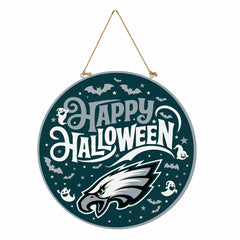 Philadelphia Eagles Halloween Round Door Décor with Hanging Rope, 18x1