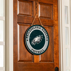 Philadelphia Eagles Round Door Décor with Hanging Rope, 18x18