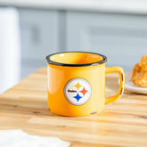 Pittsburgh Steelers Ceramic Camp Cup with Enamel Finish, 14oz