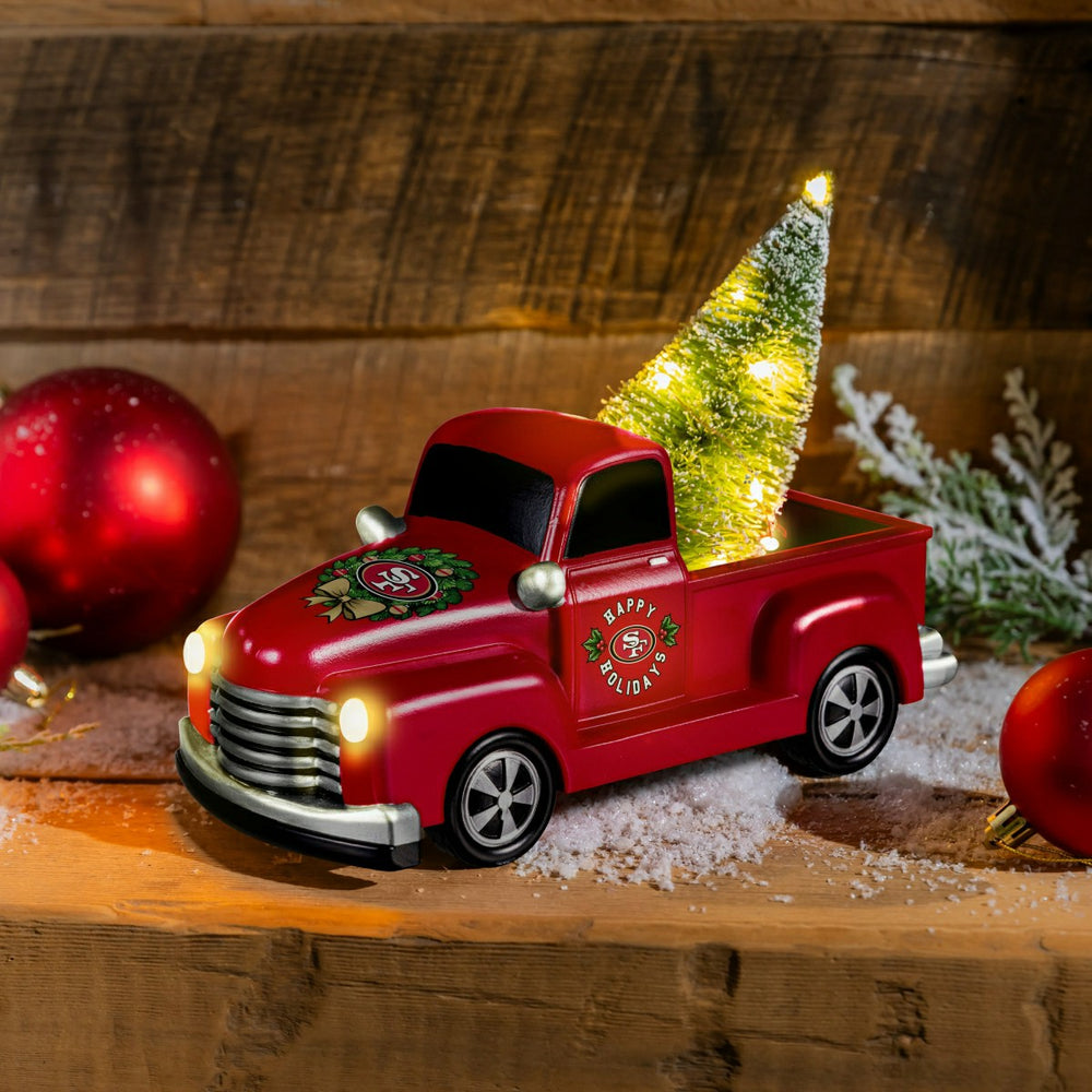 San Francisco 49ers Holiday Rally Truck Statue