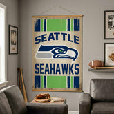 Seattle Seahawks, Canvas Wall Tapestry, Large, 54x36