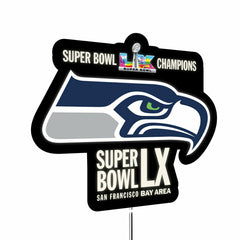 Seattle Seahawks, Super Bowl 60, LED Wall Decor, Glazelite Shaped