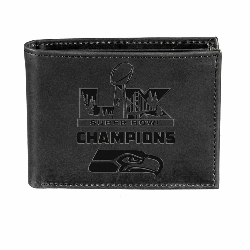Seattle Seahawks, Super Bowl 60, Wallet, Bi-fold, Black