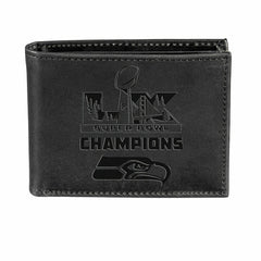 Seattle Seahawks, Super Bowl 60, Wallet, Bi-fold, Black