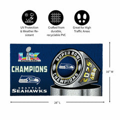 Seattle Seahawks, Super Bowl 60, Ring, Turf Mat, Color