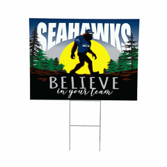 Seattle Seahawks Yard Sign, Bigfoot
