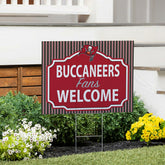 Tampa Bay Buccaneers Coroplast Yard Sign, "Fans Welcome"