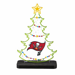 Tampa Bay Buccaneers NFL Football Holiday Tree Desklite LED Decor