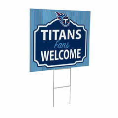 Tennessee Titans Coroplast Yard Sign, "Fans Welcome"