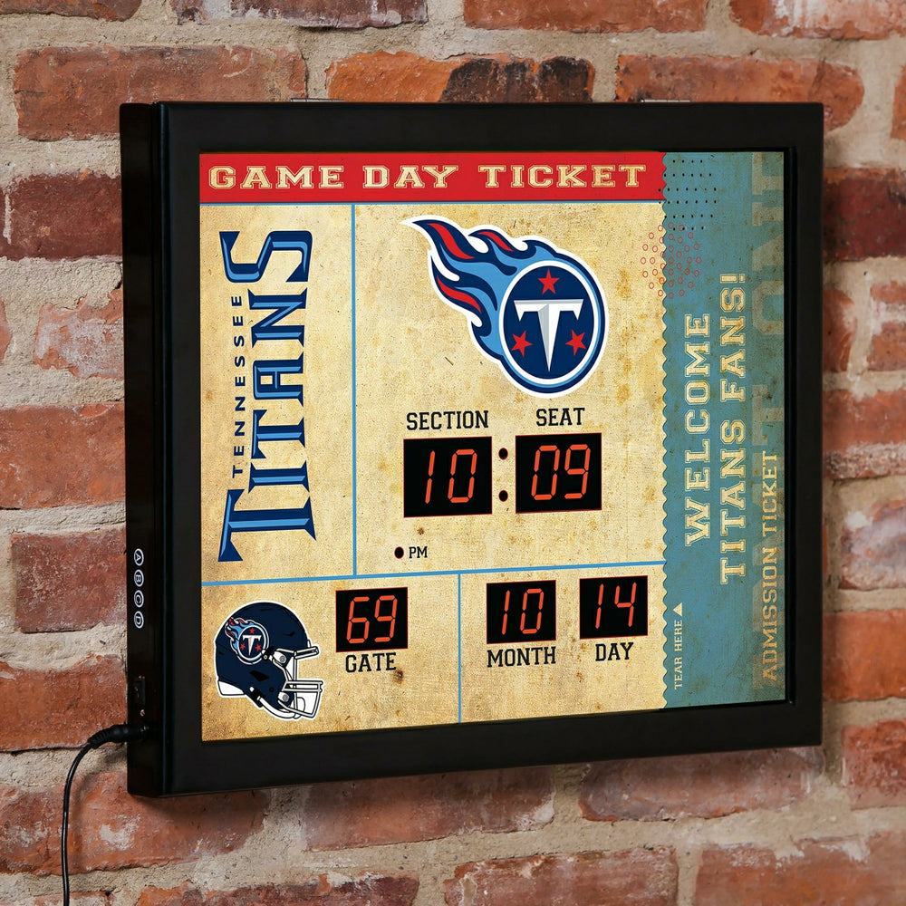Scoreboard Wall Clock, Tennessee Titans