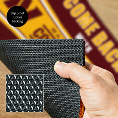 28" x 16" PVC Trapper Mat, Come Back with Tickets, Washington Commande