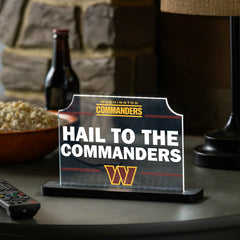 Washington Commanders NFL Football Rectangle Desklite LED Decor