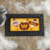 Washington Commanders Holiday Flocked Coir Sassafras Switch Mat, 22"x1