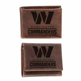 Washington Commanders, Bi-Fold and Tri-Fold Wallet Gift Set, Brown