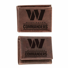 Washington Commanders, Bi-Fold and Tri-Fold Wallet Gift Set, Brown