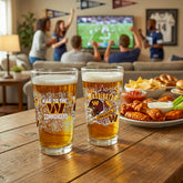 Washington Commanders 16oz Glass pint, Set of 2
