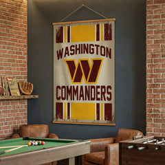 Washington Commanders, Canvas Wall Tapestry, Large, 54x36