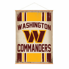 Washington Commanders, Canvas Wall Tapestry, Large, 54x36