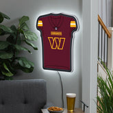 Washington Commanders NFL Football Jersey Edgelite LED Decor