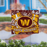 Washington Commanders Yard Sign, Holiday