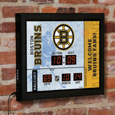 Scoreboard Wall Clock, Boston Bruins