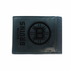 Front Pocket Wallet w/ RFID Blocking, Boston Bruins, Black