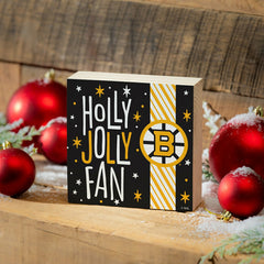 Boston Bruins Block, Holiday, 6x6