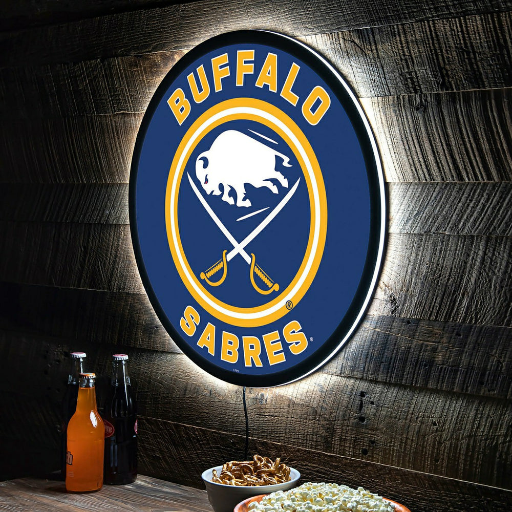 LED Wall Decor, Round, Buffalo Sabres