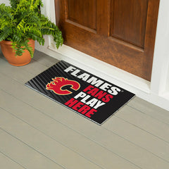 Calgary Flames Fan Mat, 28"x16"
