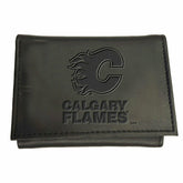 Calgary Flames, Tri-Fold Wallet, Black