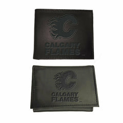 Calgary Flames, Bi-Fold and Tri-Fold Wallet Gift Set, Black