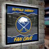 Calgary Flames 23"H x 23"L LED Wall Decor, Edgelite, Square