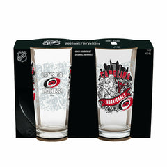 Carolina Hurricanes 16oz Glass pint, Set of 2