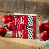 Carolina Hurricanes Block, Holiday, 6x6